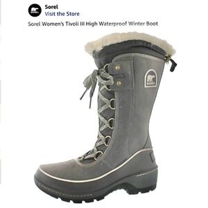 Sz 9- Sorel Women's Tivoli III High Waterproof Winter Snow Boots Fur Lined